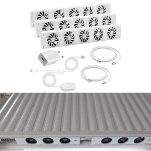 5.0 스마트 라디에이터 부스터 확장 세트 용 라디에이터 팬 인공 호흡기 팬 홈 벽난로 팬 홈 따뜻한 열 분배