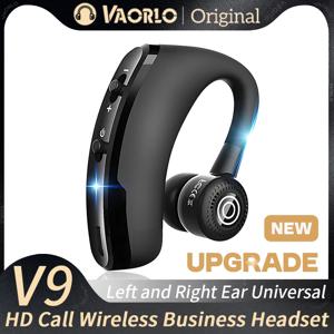 VAORLO V9 블루투스 이어폰 스포츠 드라이버 자동차 무선 헤드폰 (마이크 포함) HD 핸즈프리 통화 스테레오 Muics 비즈니스 헤드셋 V8