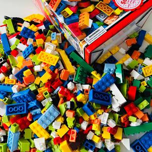 1000개 대량 블록 창의적 교육용 장난감 어린이 STEM 학습 블록 무료 랜덤 색상 바닥판