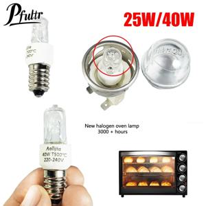 1개 25W/40W E14 오븐 전구 220-240V 안전 할로겐 오븐 램프 고온 500 ℃   저항성 건조기 전자레인지 전구