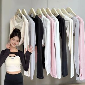 2025 여름 아이스 슬리브 UV 썬 프로텍션 슬리브 통기성 스포츠 야외 운전 팔 커버 여성 피트니스 차양 냉각