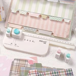 1pc 분배기 라인 라운드 코너 DIY 생산 보드, 다기능 분배기 페이지, DIY 북마크 인덱스 태그 펀치-사무실