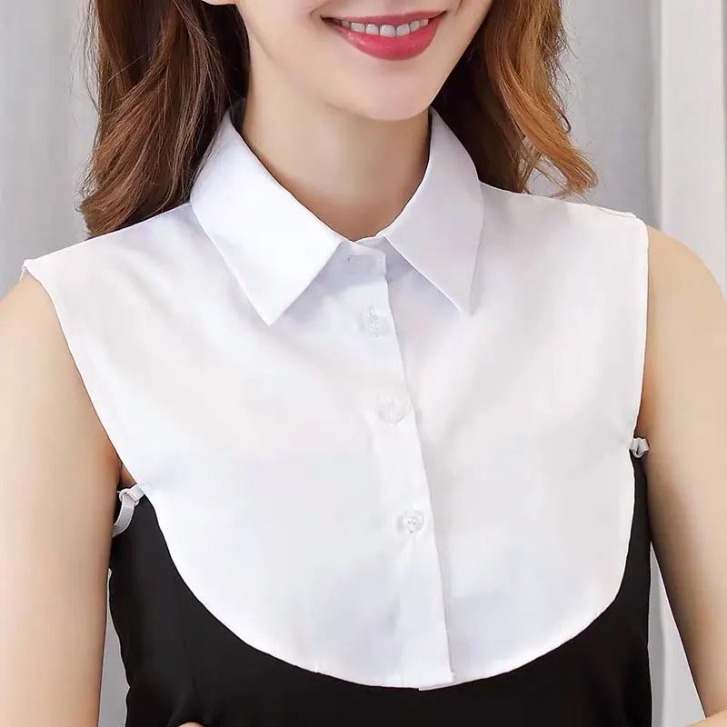 클래식 가짜 거짓 칼라 하프 셔츠 분리형 Dickey Collar 블라우스 하프 셔츠 여성용 분리형 가짜 칼라
