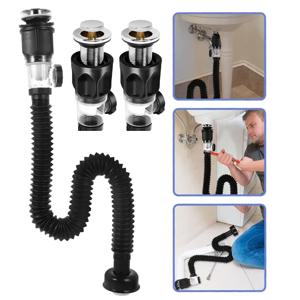 1/3/5/10PCS 범용 욕실 세면기 안티 막힘 배수 파이프 유연한 신축성 탈취제 스트레이너 파이프 라인 액세서리