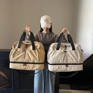 경량 옥스포드 원단 여행 가방 단기 여행 출장용 수하물 손잡이 피트니스 신발 수납공간 싱글 숄더 크로스백