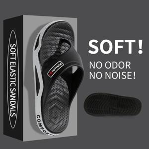 남성용 여름 슬리퍼, 미끄럼 방지, 냄새 방지, 부드러운 밑창, 커플 샌들, 편안한 야외 해변 쪼리, 실내 욕실 패션