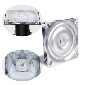 보트 시트 회전판, 316 스테인리스 스틸 시트 회전판, 7인치 x 7인치 보트 시트용 시트 베이스, 바 스툴 회전 브래킷, 의자 회전판