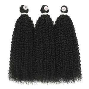 28 인치 100g/1pcs 합성 헤어 익스텐션 변태 곱슬 머리 번들 헤어 위브 번들 여성용 두꺼운 300g 무료 배송