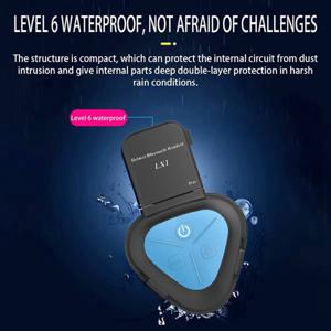 【마지막 기회!】LX1 오토바이 여름 헬멧 특수 블루투스 헤드셋 휴대용 스마트 소음 무선 방수 헤드셋, 블랙-블루