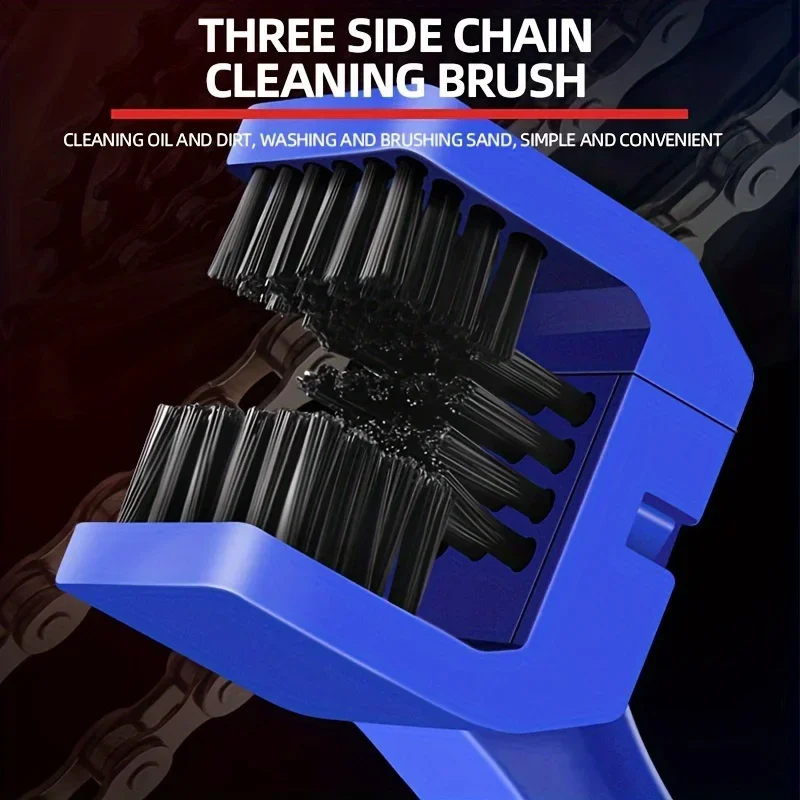 휴대용 체인 클리너 오토바이 도로 자전거 체인 클린 브러시 자전거 클린 오토바이 도구 체인 클리너 유지 보수 도구 포트