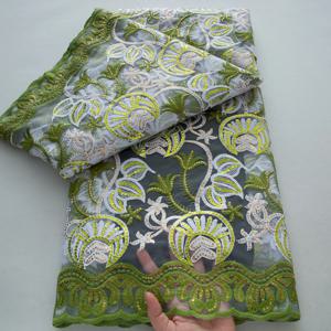 5야드 아프리카 튤 밀크 실크 레이스 원단 2025 신상 나이지리아 프랑스 메쉬 스팽글 레이스 여성 파티 드레스 웨딩용