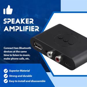 우수-블루투스 5.2 오디오 수신기 RCA 3.5Mm AUX 잭 스테레오 음악 무선 어댑터 (자동차 키트 스피커 앰프 용 마이크 포함)