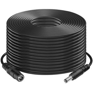 CCTV 20 미터 66FT 2.1x5.5mm Dc 12v 전원 연장 케이블 오디오 보안 카메라 Ip 카메라 Dvr 독립형 Led 스트립 빛