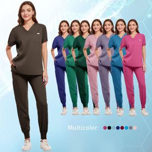 의료 수술실 의료 유니폼 스크럽 병원 작업 스크럽 세트 의료 용품 간호사 치과 수술복 작업복