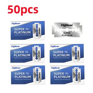 새로운 클래식 레트로 스테인레스 면도기 더블 에지 면도날 남성용 안전 면도기 전문 이발사 도구 면도 제모 면도기