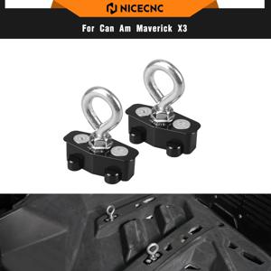 NICECNC UTV 매버릭 X3 2개 잠금 타이 다운 앵커 (캔암 매버릭 x3 4x4 터보 DPS XMR 2018-2021 R RR 알루미늄 합금 LinQ 용)