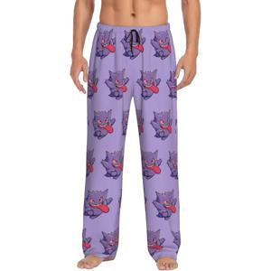 맞춤형 G-겐가레스-애니메이션 파자마 바지 남성용 만화 캐릭터 잠옷 라운지 슬립 바지 주머니가 있는 신축성 있는 바지