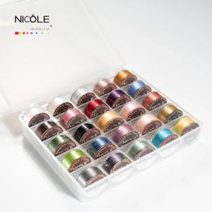 미유키 100% 나일론 330 DTEX 비즈 실 DIY 일본 비딩 실 팔찌용 액세서리 46M/롤