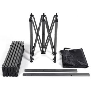 운반 가방이 있는 캠핑 리프팅 테이블 롤업 직사각형 테이블 스포츠 이벤트 낚시를 위한 대용량 알루미늄 피크닉 책상