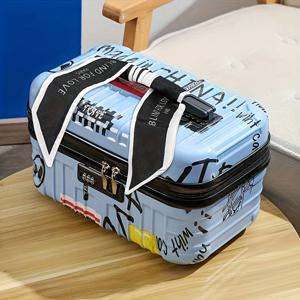 비밀번호 잠금 장치가 있는 18인치 페인트 휴대용 메이크업 박스는 남성과 여성 모두에게 적합하며 가볍고 내구성이 뛰어나며 대용량입니다.