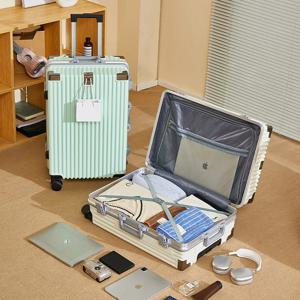 20/22/24/26 인치 알루미늄 프레임 여행용 가방 남녀 공용 바퀴 달린 캐리어 유니버설 휠