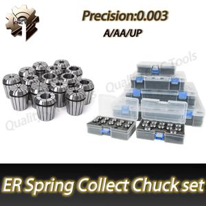ER40 ER32 ER25 ER20 ER16 11세트 스프링 콜렛 척 AAA/AA/A CNC 밀링 툴 홀더 조각기 금속 알루미늄 박스