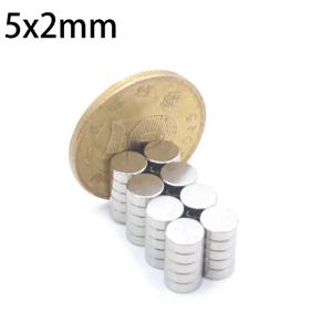 50/100/200개 5x2mm 초강력 자석 강력한 디스크 자석 냉장고, DIY, 건축, 과학, 공예, 교육용 5*2mm