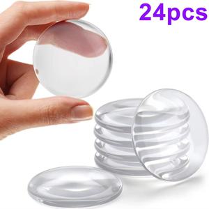 투명 부드러운 실리콘 도어 스톱퍼 범퍼 자체 접착 스티커 벽 보호기 머플러 가구 흔적 없음 안티 크래시 패드