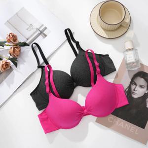 섹시한 푸쉬업 브라 심리스 속옷 여성 단색 무선 란제리 여성용 원피스 브라