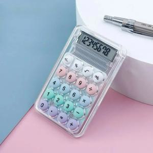 미니 계산기, 귀엽고, 개성 있는 학생용 컴퓨터, 멋진 디자인, 작고, 휴대 가능하며, 투명함