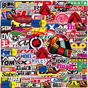 10/50/100/200pcs 멋진 레이싱 카 JDM 그래피티 스티커 방수 DIY 스케이트보드 전화 헬멧 오토바이 만화 데칼 장난감
