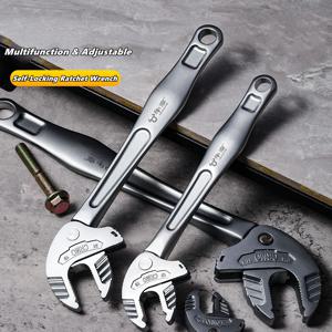 셀프 잠금 스프링 래칫 렌치 오토바이 수리용 헤비듀티 조절식 크랩 클로 렌치 – 초대형 턱 개방형