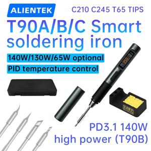 ALIENTEK T90 납땜 인두 고정밀 온도 제어 도구 80-450 ℃   140W 전문 수리 도구 C245 C210