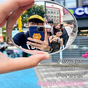 1 여행 사진 미니 원형 거울, 반사 거울, 구형 거울, 휴대용 광각 렌즈, 사진 및 셀카 액세서리