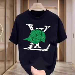 2025 여름 패션 트렌드 신규 브랜드 남녀 공용 반팔 티셔츠 고급 패션 브랜드 면 프린트 티셔츠