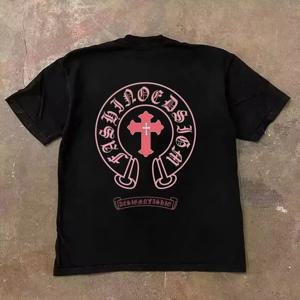 2026년 봄/여름 반팔 티셔츠 여름 폭발 크로스 크라우 하이 스트리트 아메리칸 티셔츠 MOTOTop