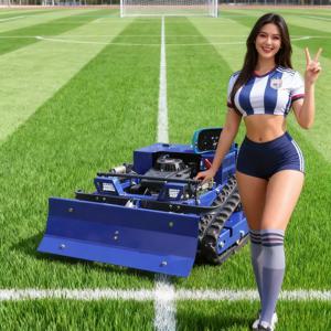 맞춤형 CE/EPA 인증 자주식 원격 제어 잔디깎이 기계, 연료 효율적, 제설기 포함, 가정용 및 상업용