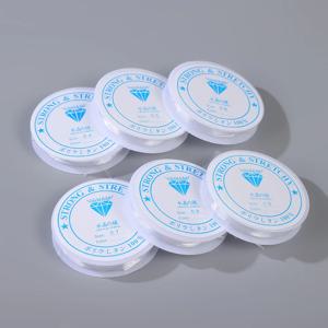 팔찌용 탄성끈 6롤/봉투, 탄성 팔찌끈, 크리스탈끈, DIY 쥬얼리 액세서리용 스트레치 비즈 끈
