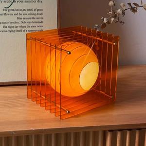 사무실, 거실 장식 소매점을 위한 예술적인 책상 램프 분위기 아크릴 충전식 야간 조명 디자인