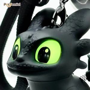 진짜 귀여운 발광 이빨 없는 자동차 인테리어 장식품, 나이트 퓨리 날개가 움직이는 자동차 대시보드 장식품, 자동차 걸이 액세서리