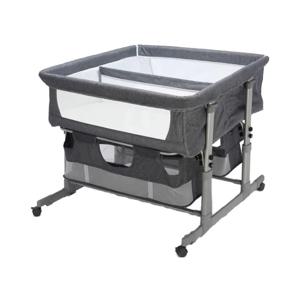 2026년형 신모델 쌍둥이 아기 침대, 높이 조절 및 접이식 침대, 침실, 학교 또는 호텔용 이중 수납 바구니 포함