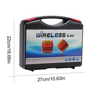 무선 트레일러 조명 1쌍 LED 후면 미등 신호 경고 브레이크 램프 캐러밴 RV 캠퍼 트럭용 충전식, EU/US