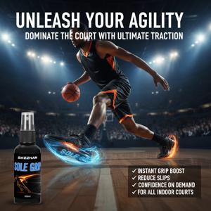 농구화 그립 스프레이, 실내 경기장용 솔 트랙션 부스터, 속건성 미끄럼 방지, 얼룩 방지 스티키, 게임 및 훈련용