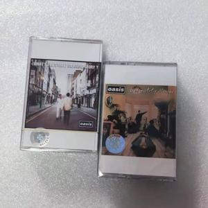 오아시스 투 앨범 세트 더블 뮤직 카세트 테이프 브리트팝 클래식 새 상품 밀봉 빈티지 레코더 워크맨 재생 호환 가능