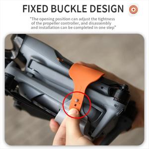 DJI 에어 3S용 STARTRC 고정 스트랩, 드론 블레이드 홀더, 날개 보호 마운트 스트랩, DJI 에어 3 드론 액세서리 (오렌지)