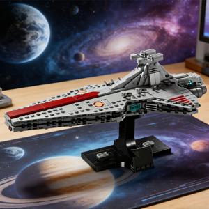 643개 베네터 공화국 크루저 MOC 빌딩 블록 클론 전쟁 시대 함선 듀얼 브리지 성인 팬들을 위한 파티 용품 75441