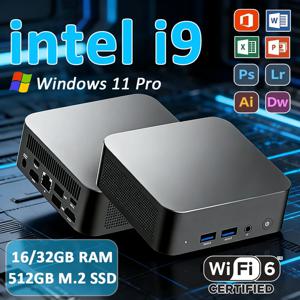 새로운 미니 PC 인텔 코어 i9 10980HK 32GB RAM 1/2TB SSD 블루투스 5.2 WiFi6 1000M 이더넷 윈도우 11 게이밍 오피스 PC