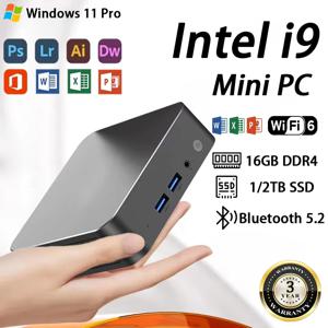 윈도우 11 프로 인텔 코어 i9 10980HK 미니 PC 16GB DDR4 1TB M.2 SSD WIFI 6 BT5.2 4K HD 데스크탑 미니 게이밍 PC【3년 보증】