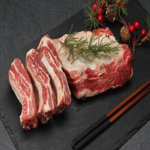 바라던 미국산 살많은 프리미엄 로인립 등갈비 구이용 찜용 2kg 1kg x  2팩