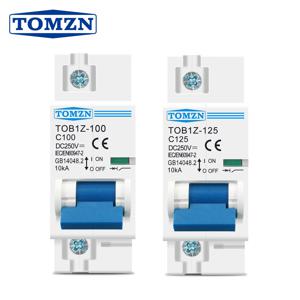 1PCS TOMZN 1P DC MCB 250V 80A 100A 125A 회로 차단기 PV 시스템 C 곡선 배터리 메인 스위치